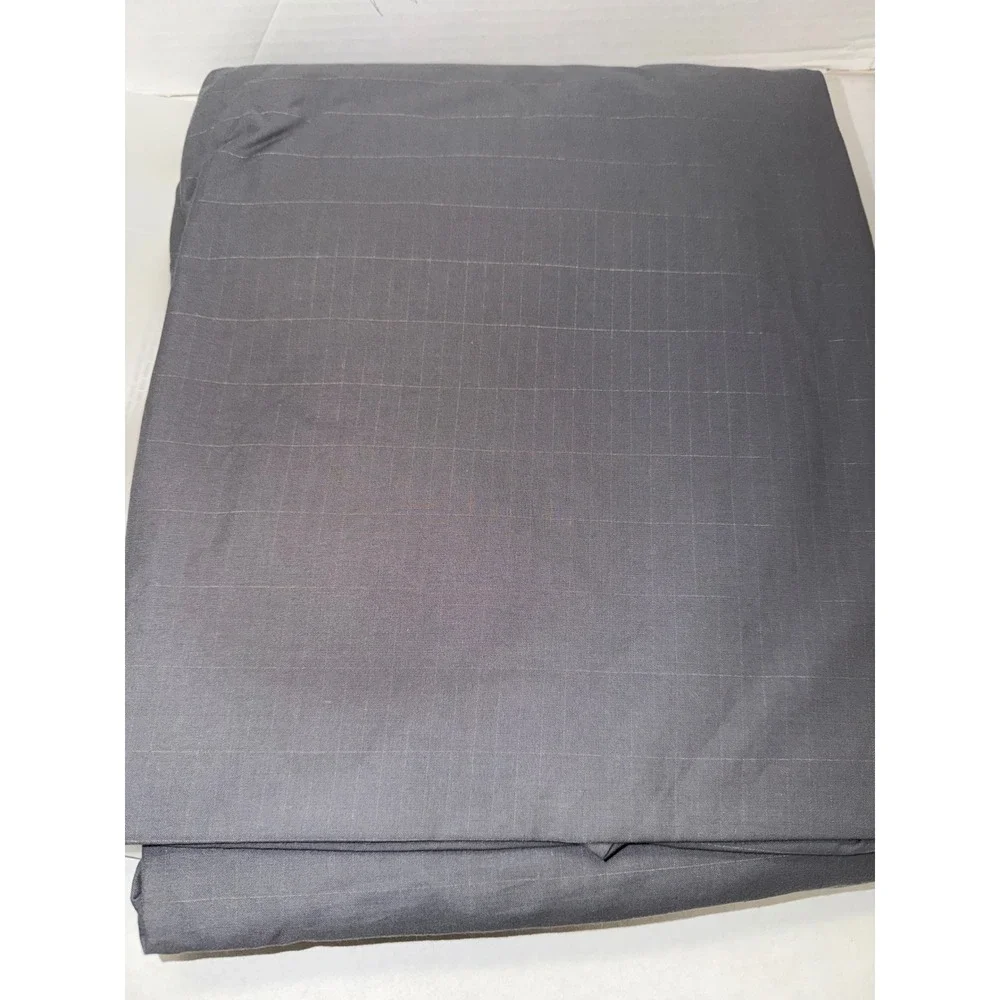 MCZAROA Grounding Fitted Sheet Queen Gray Cotton Silver Fiber Earthing Sheet